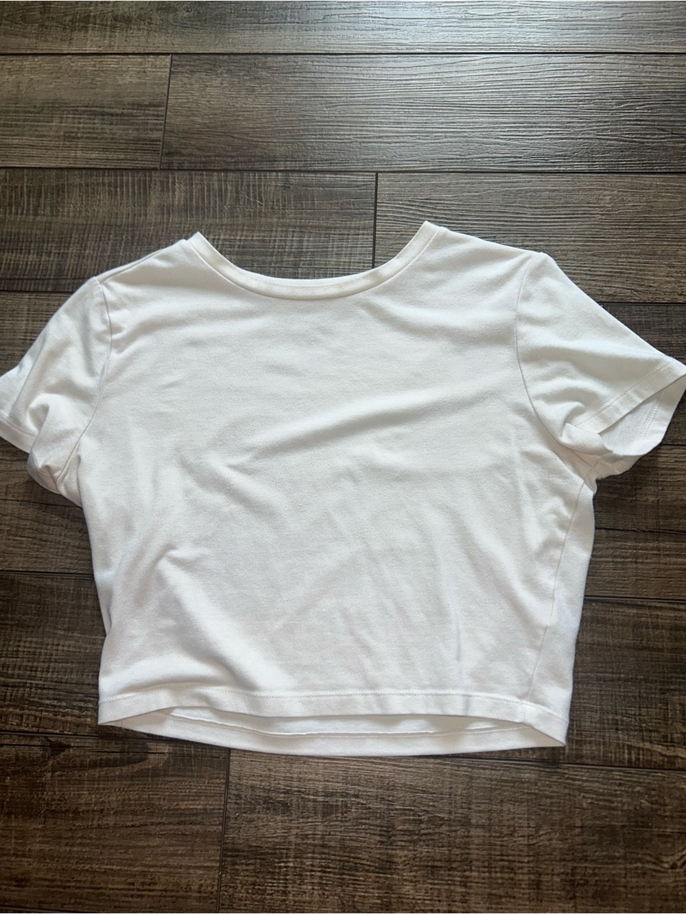 wild fable White Short Sleeve Cotton Crop Top